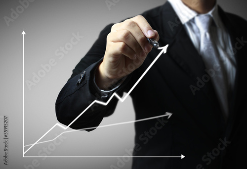 Photo: drawing a graph. drawing a graph.