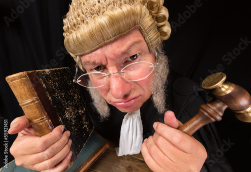Photo: Grumpy judge Grumpy judge