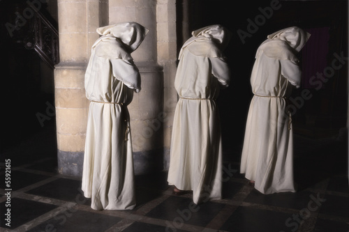 Photo: Monks in darkness Monks in darkness