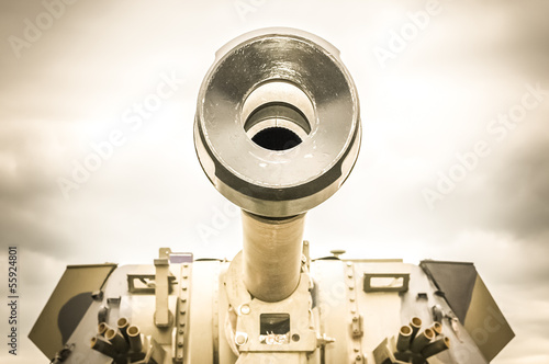 Photo: military tank barrel abstract close-up military tank barrel abstract close-up