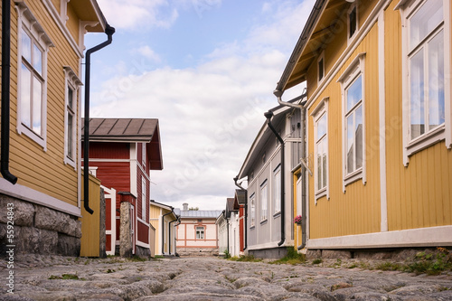 Photo: Wooden Housing in Rauma, Finland - UNESCO World Heritage site Wooden Housing in Rauma, Finland - UNESCO World Heritage site