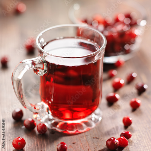 Photo: glass of cranberry juice glass of cranberry juice