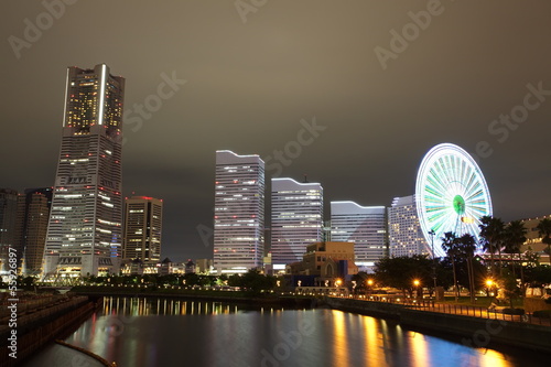 Photo: Yokohama skyline night view Yokohama skyline night view