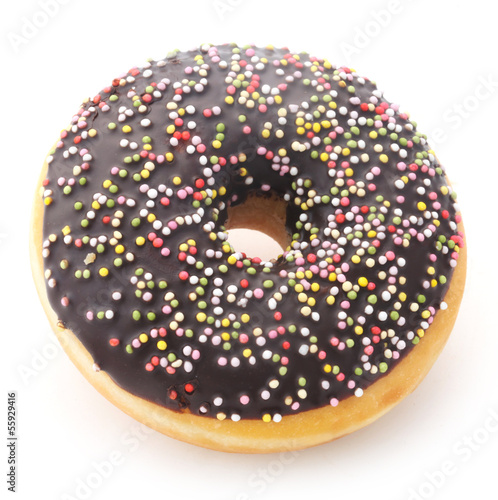 Photo: Chocolate-Coated Doughnut Chocolate-Coated Doughnut