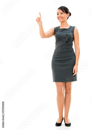 Photo: Business woman pointing Business woman pointing