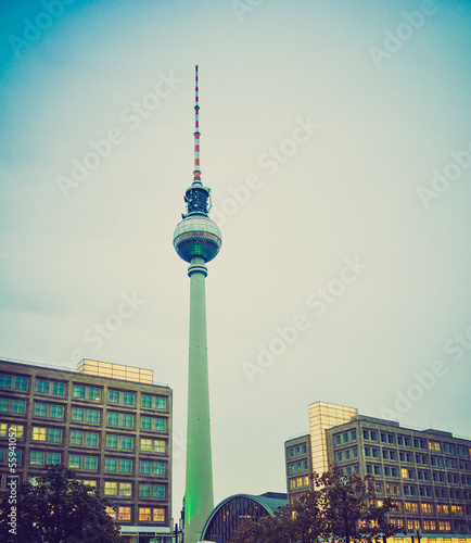 Photo: TV Tower, Berlin retro look TV Tower, Berlin retro look