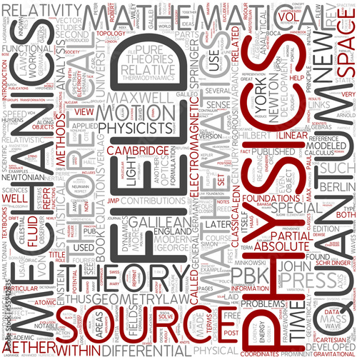 Vector: Mathematical physics Word Cloud Concept Mathematical physics Word Cloud Concept