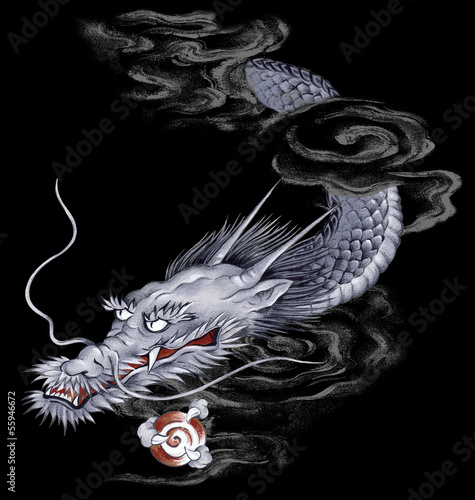 Illustration: 日本的な龍 日本的な龍
