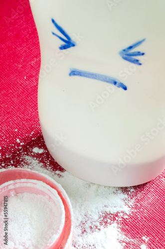 Photo: Baby talcum powder container Baby talcum powder container