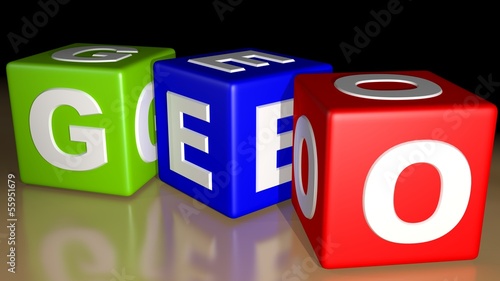 Illustration: GEO colored cubes GEO colored cubes