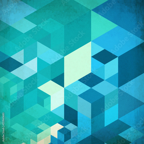 Vector: Bright abstract cubes blue vector background Bright abstract cubes blue vector background