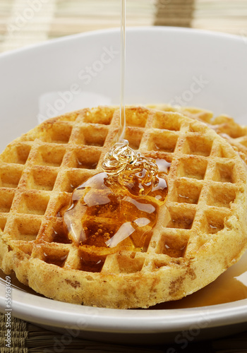 Photo: Waffles With Maple Syrup Waffles With Maple Syrup