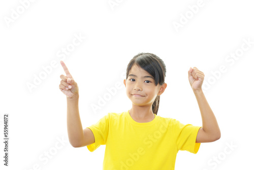 Photo: ガッツポーズの女の子 ガッツポーズの女の子
