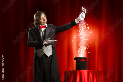 Photo: Magician with hat Magician with hat