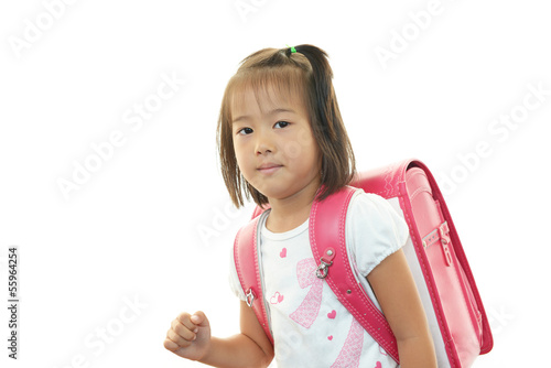 Photo: 学校へ通う女の子 学校へ通う女の子