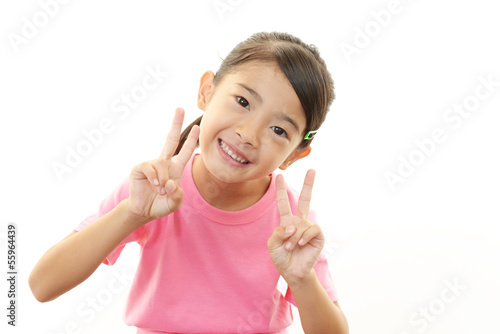Photo: 笑顔の女の子 笑顔の女の子