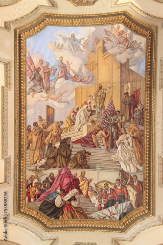 Photo: Fresque de la cathédrale de Cagliari, Sardaigne Fresque de la cathédrale de Cagliari, Sardaigne