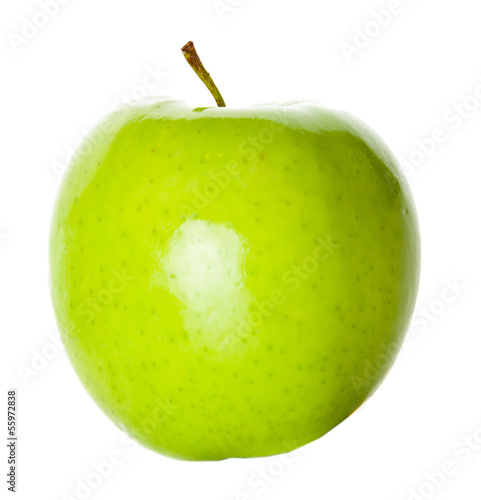Photo: Green apple isolated on white Green apple isolated on white