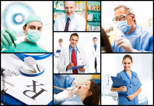 Photo: Medical themed composition Medical themed composition