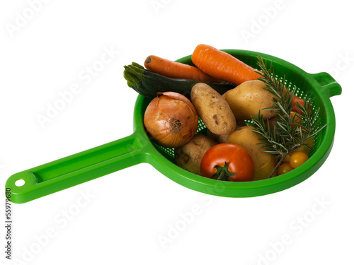 Photo: Fresh vegetables and rosemary herb fresh from the garden Fresh vegetables and rosemary herb fresh from the garden