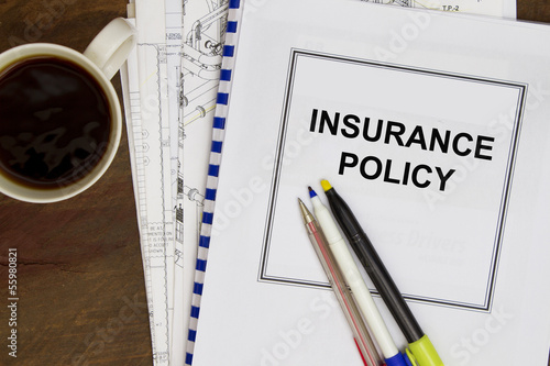 Photo: insurance policy insurance policy