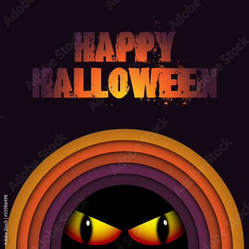 Vector: Halloween Ghost Circle Stripe Background Halloween Ghost Circle Stripe Background