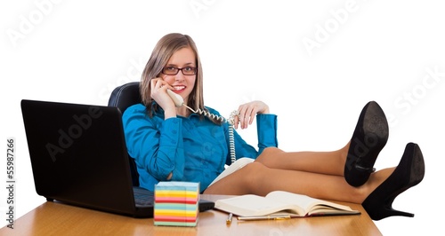 Photo: Flirtatious businesswoman Flirtatious businesswoman