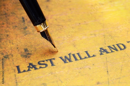 Photo: Last will and testament Last will and testament