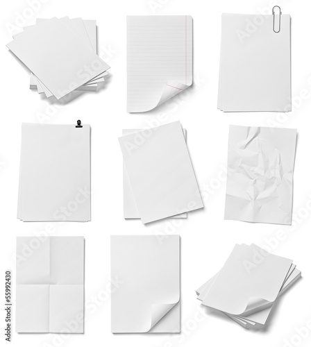 Photo: stack of papers documents office business stack of papers documents office business
