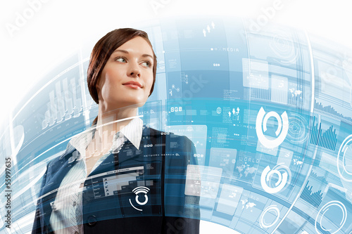 Photo: Businesswoman smiling Businesswoman smiling