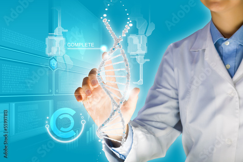 Photo: DNA molecule DNA molecule