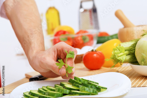 Photo: Fresh cut vegetables Fresh cut vegetables