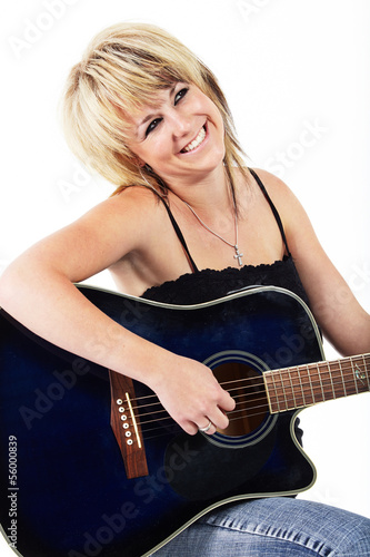 Photo: Young Caucasian musician Young Caucasian musician