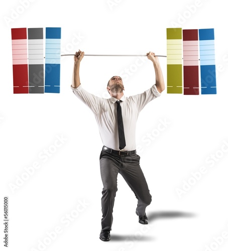 Photo: Hard career concept Hard career concept