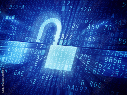 Illustration: Cracked security code Cracked security code