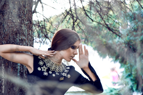 Photo: beautiful positive woman beautiful positive woman