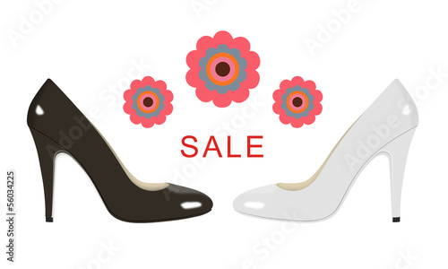 Illustration: Black and White Shoes Black and White Shoes