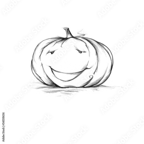 Illustration: Freundlicher Kürbis Freundlicher Kürbis