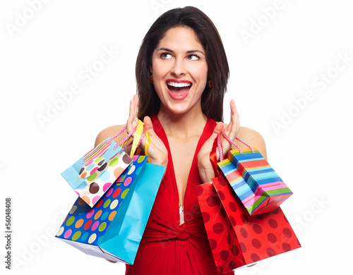 Photo: Woman with shopping bags Woman with shopping bags