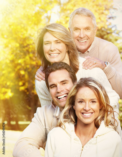 Photo: Happy family portrait. Happy family portrait.