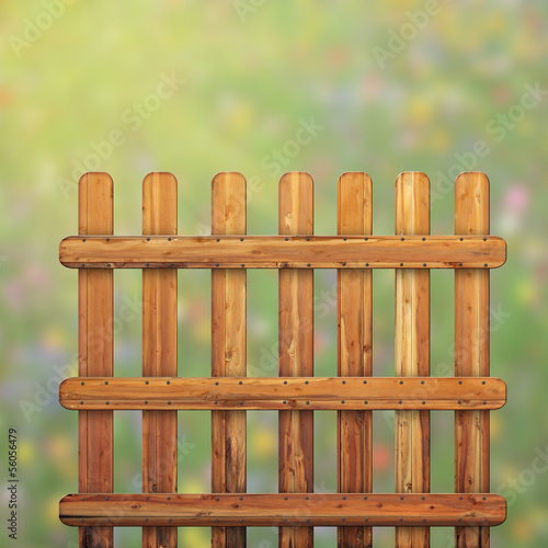 Illustration: Zaun - Holz - Gr Zaun - Holz - Gr