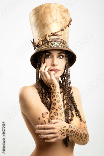 Photo: Leopard girl Leopard girl