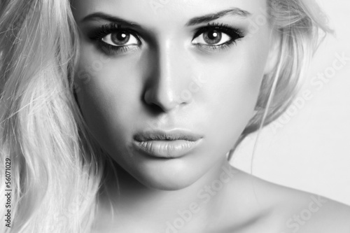 Photo: beautiful blond woman.beauty girl.monochrome. make-up beautiful blond woman.beauty girl.monochrome. make-up