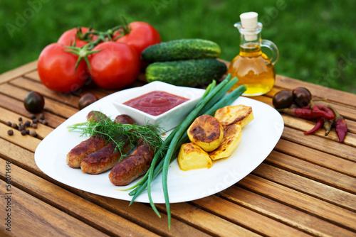 Photo: meat sausages meat sausages