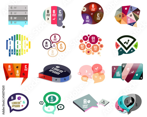 Vector: Speech bubbles modern design templates Speech bubbles modern design templates