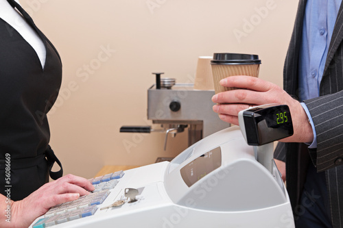 Photo: Buying a takeaway coffee Buying a takeaway coffee