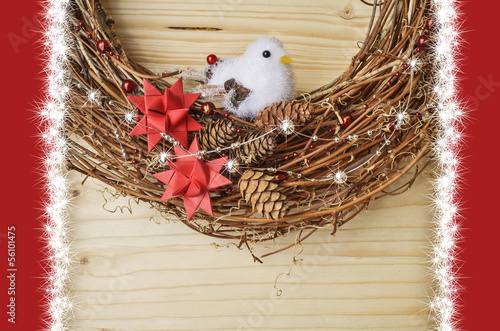 Photo: Weihnachtsdeko mit Vogel Weihnachtsdeko mit Vogel