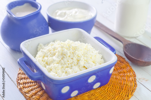 Photo: sour cream, cottage and milk sour cream, cottage and milk