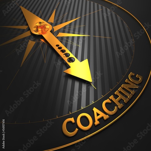 Illustration: Coaching. Business Background. Coaching. Business Background.