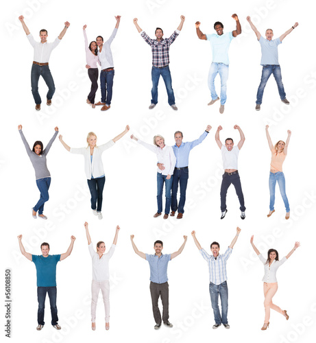 Photo: Happy Group Of People Dressed In Casual Happy Group Of People Dressed In Casual